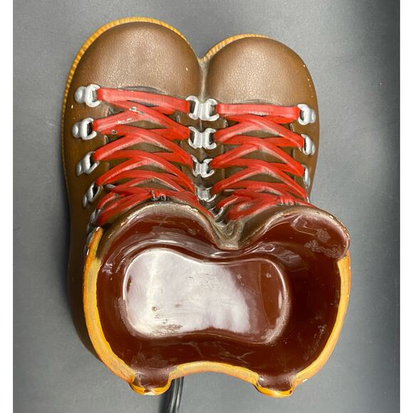 Hit The Trails Hiking Boots Scentsy Element Wax Warmer WORKS! RARE - Picture 5 of 10